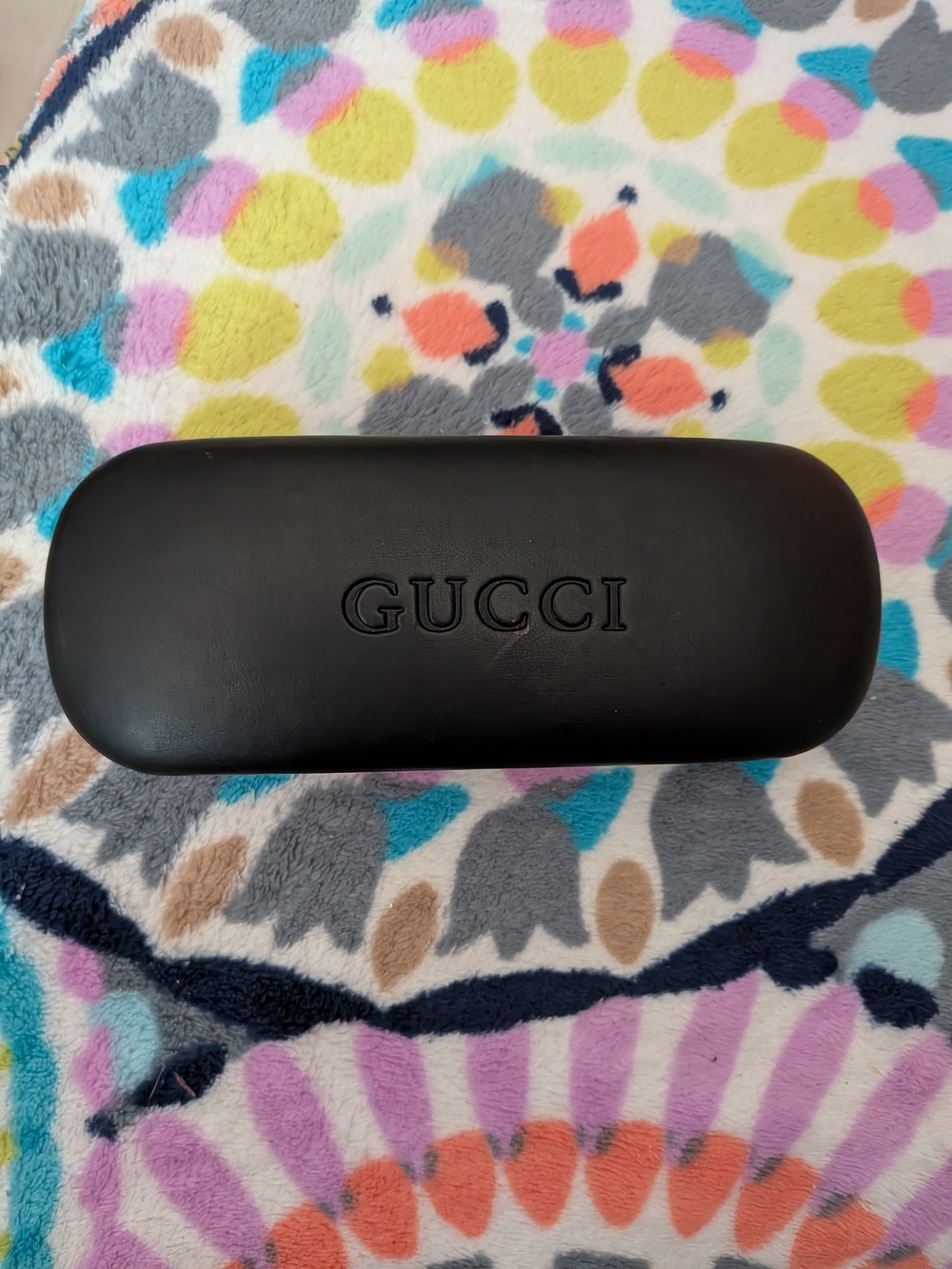 GUCCI Black Sunglasses Case - Classic Logo Hard Case